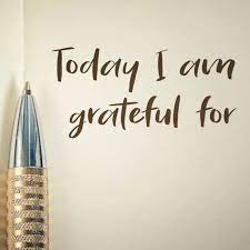 Today I am grateful for...